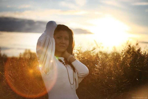 Съемка против солнца