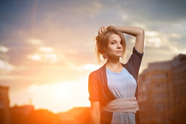 Съемка на закате со вспышкой