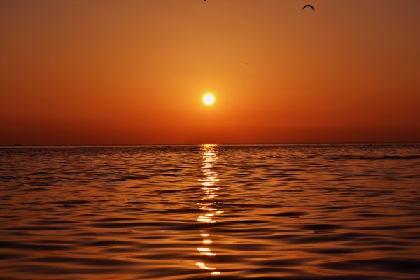 Закат на море