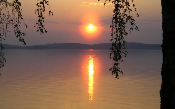 Красное солнце на закате