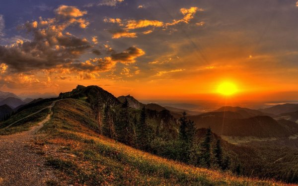 Красивый закат