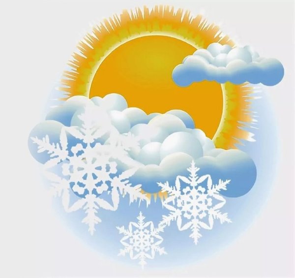 Зимнее солнышко картинка для детей