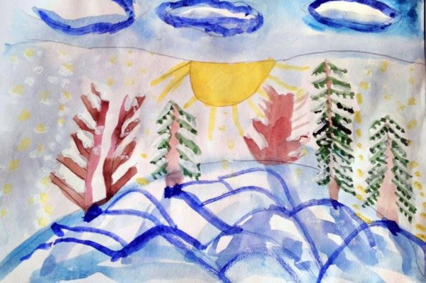 Ручей весной для детей