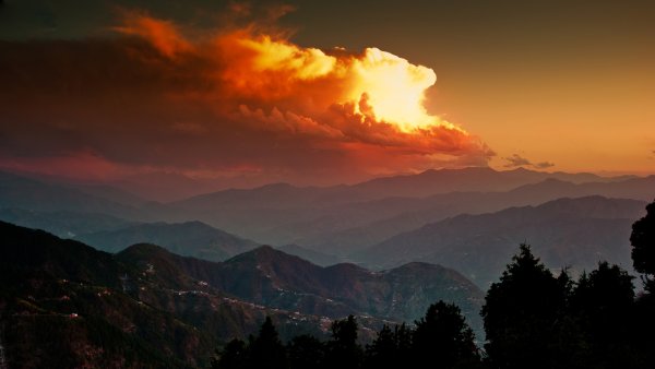 Закат в горах