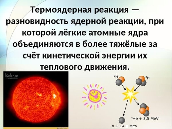 Термоядерная реакция схема
