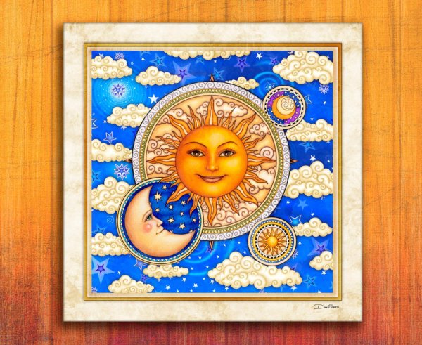 Солнце и месяц славянские