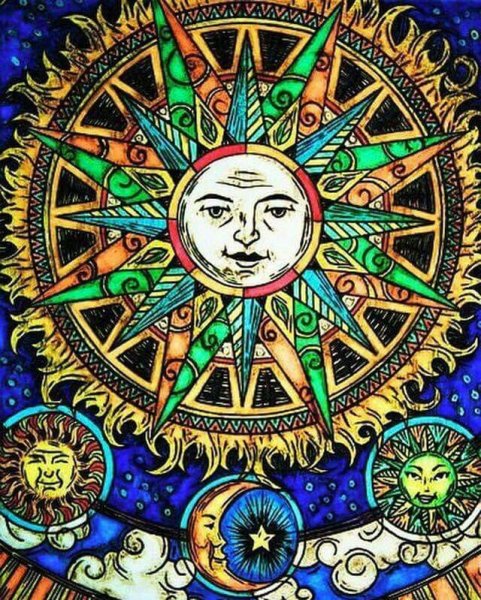 Древние изображения солнца