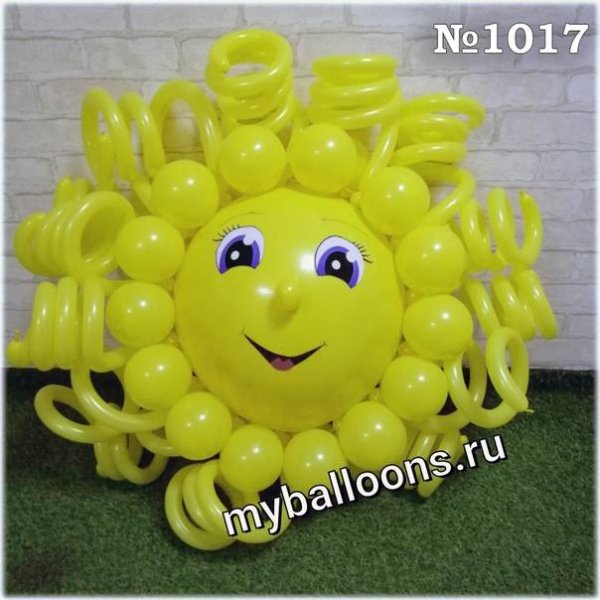 Поделки солнце из шаров
