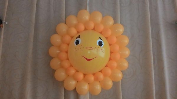 Шар-сюрприз из воздушных шаров
