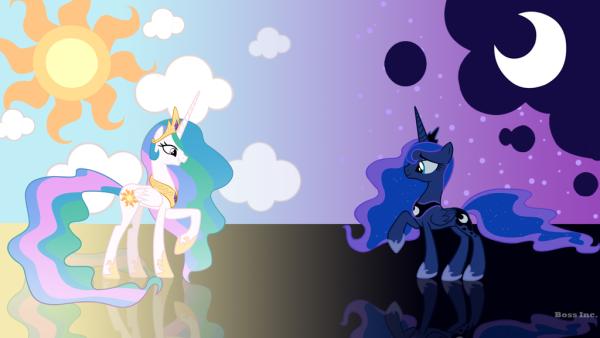 My little Pony Луна и Селестия