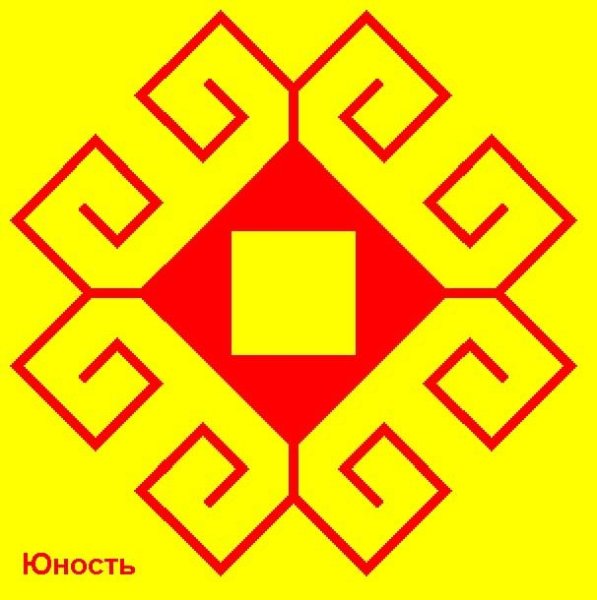 Чувашский орнамент в круге