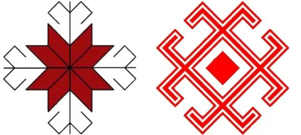 Чувашский орнамент солнце