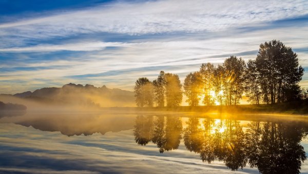 Пейзаж рассвет