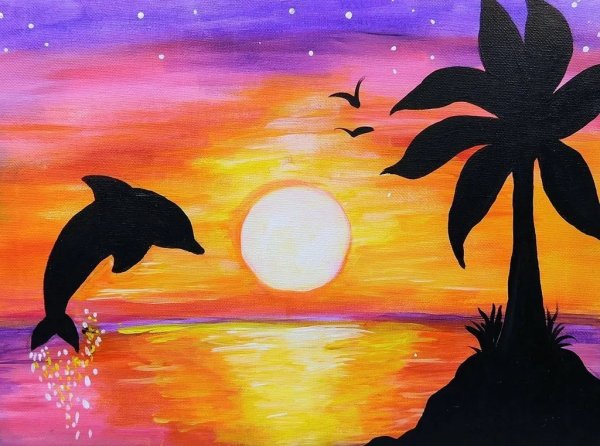 Море рисунок