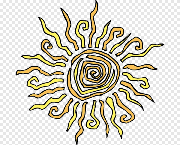 Стилизованное изображение солнца