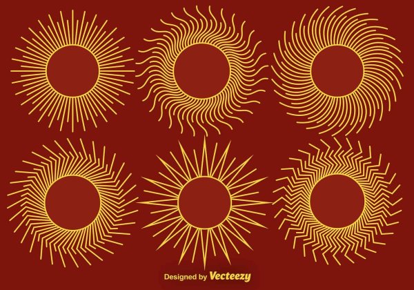 Стилизованное солнце