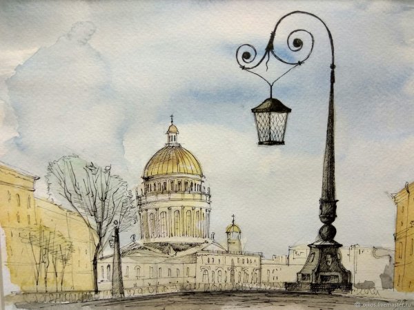 Рассвет Нева Исаакий