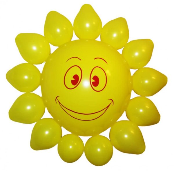 Солнышко из шаров