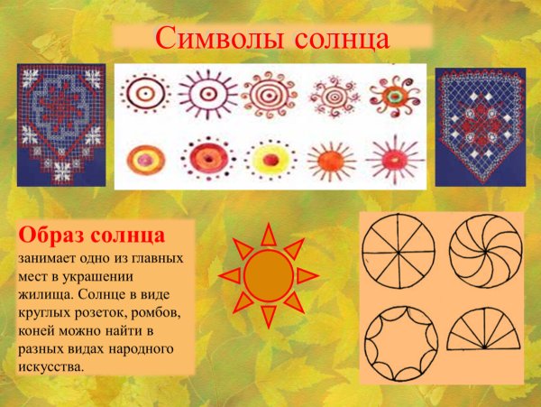 Солярный знак образ солнца