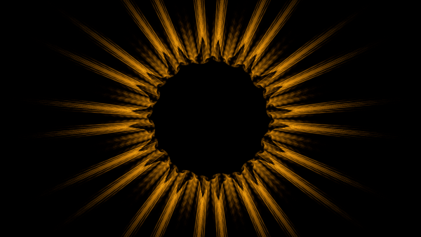 Солнце на черном фоне