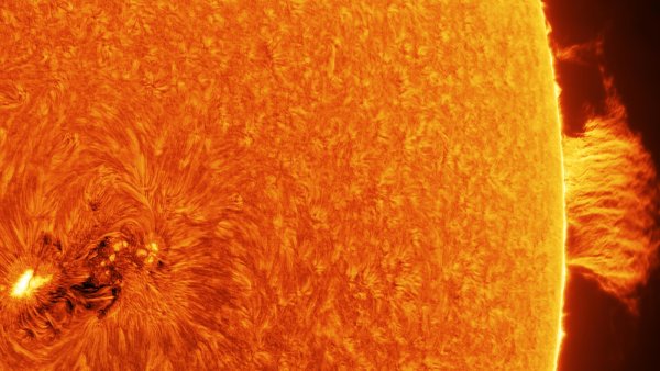 Грануляция в фотосфере солнца