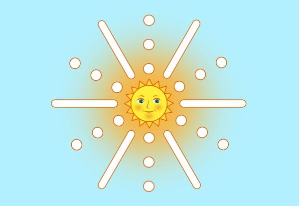 Солнышко рисунок