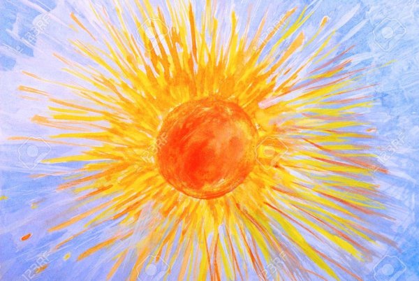 Разноцветное солнышко