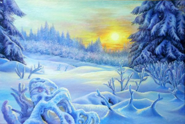 Белоснежная зима