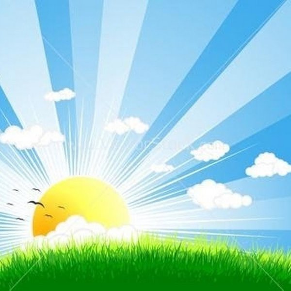 Солнце небо трава для детей