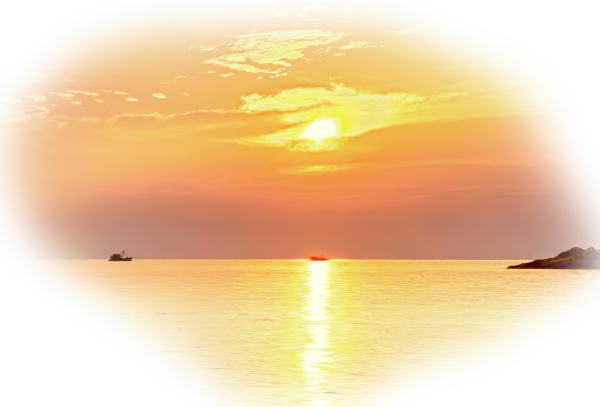 Восход на белом фоне