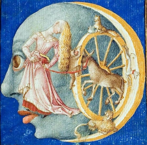 Старинное изображение Луны