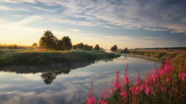 Рассвет на реке