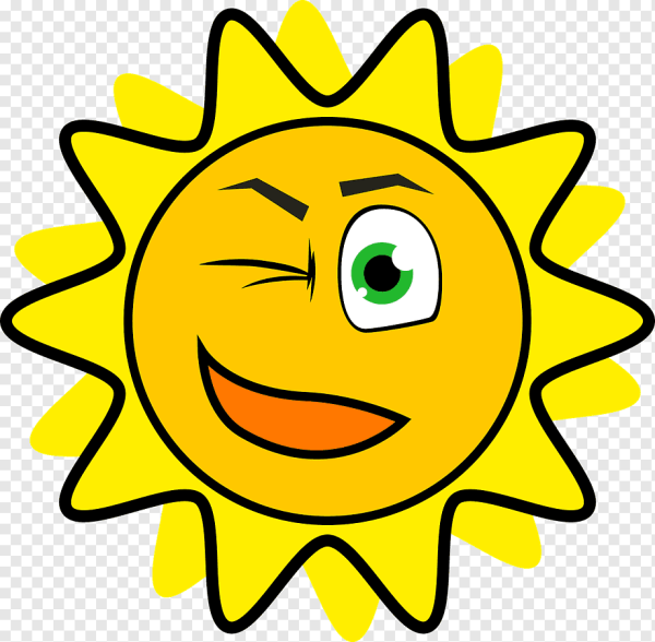 Солнце из мультфильма