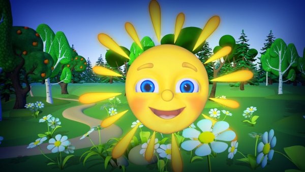 Солнце из мультфильма