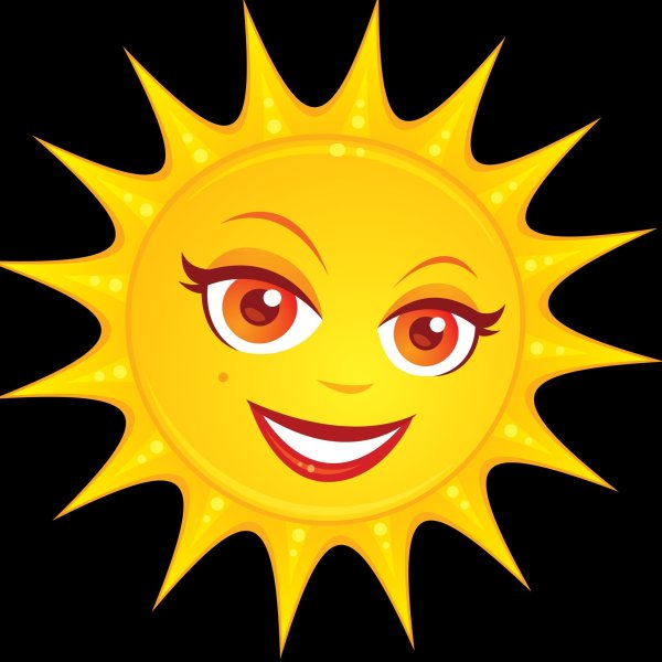 Солнышко из мультфильма