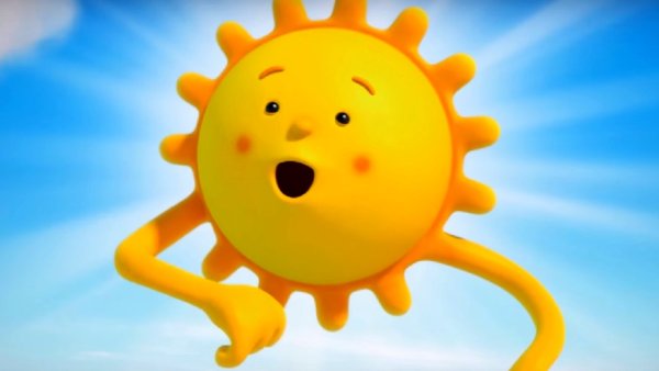 Солнце из мультфильма