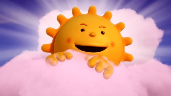 Солнце из мультфильма