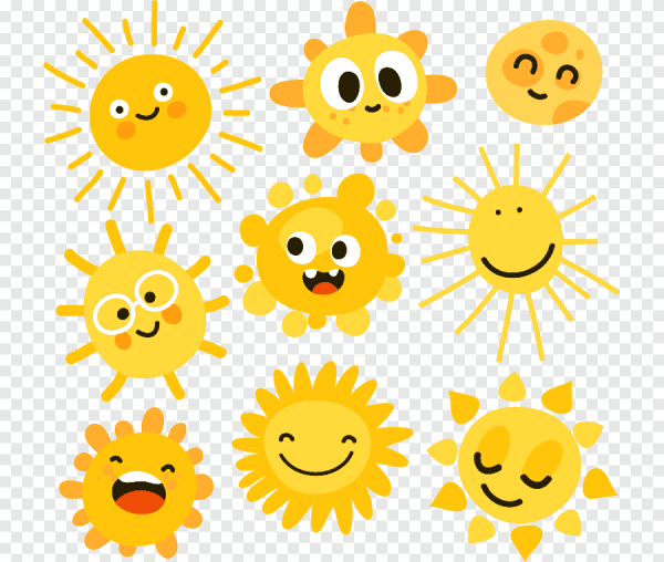 Солнце стикер