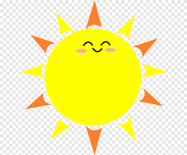 Солнце рисунок без фона