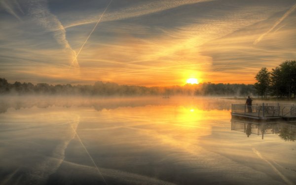 Блики солнца на воде