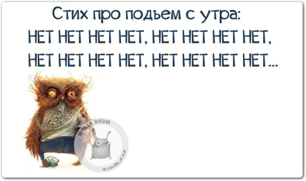 Смешные стихи про утро