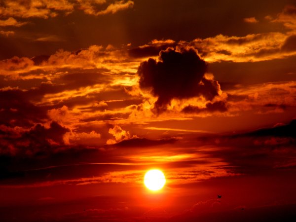 Красное солнце