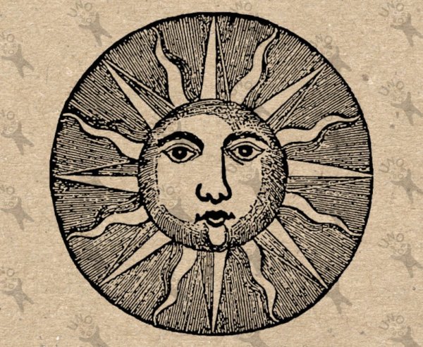 Изображение Луны и солнца