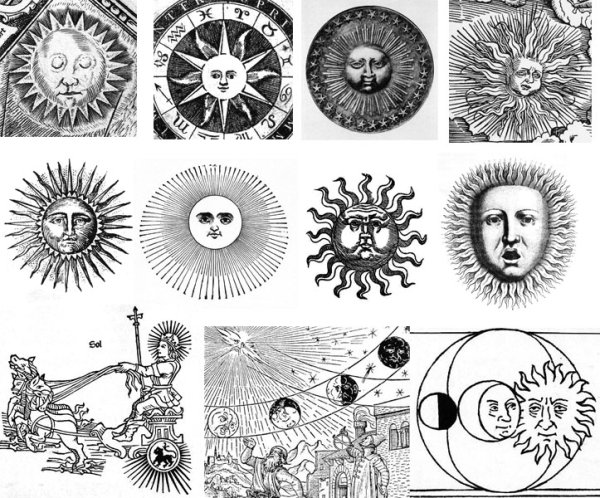 Солнце и Луна лубок