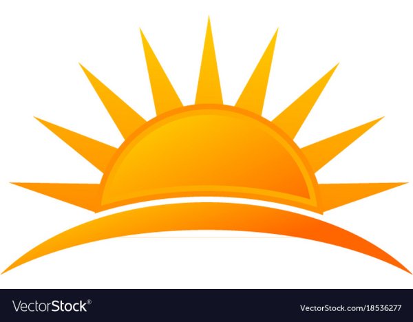 Восходящее солнце вектор