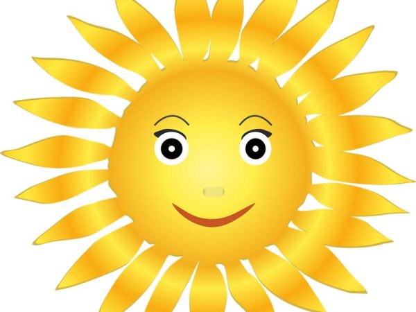 Солнце цветное