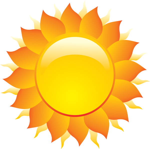 Половина солнца для логотипа