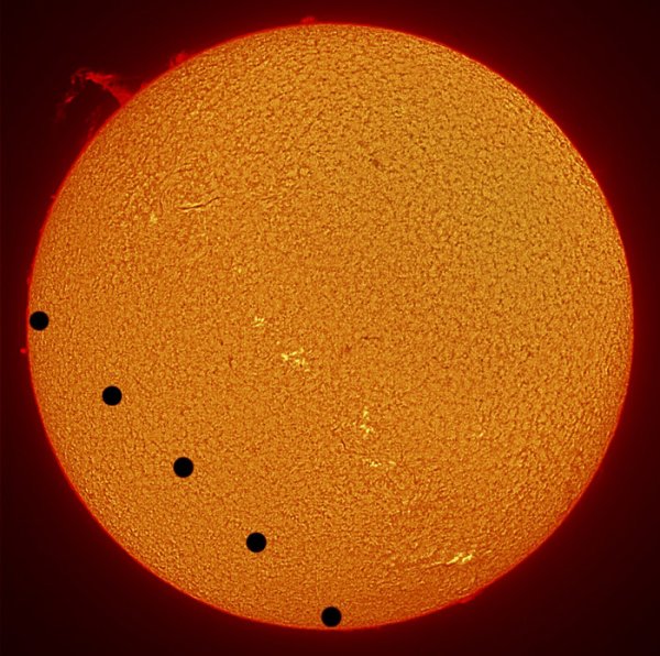 Транзит Венеры по диску солнца