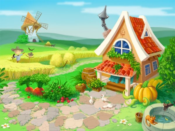 Домик на полянке