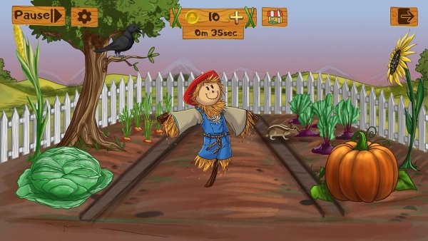 Мультяшный дачный заборчик